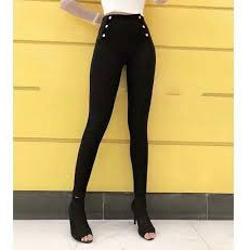 QUẦN TREGGING CẠP CAO 6 KHUY CHUN SƯỜN
