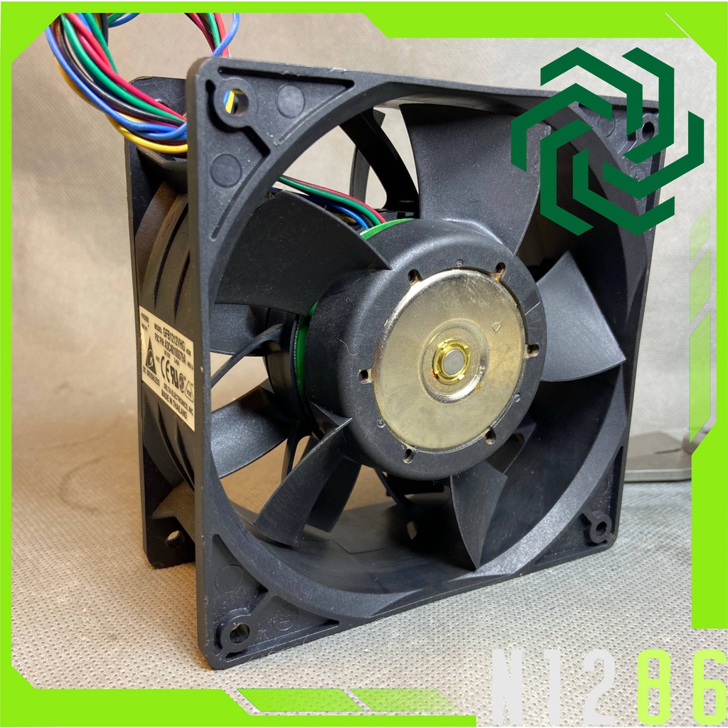 Quạt 12 cm cánh kép, DELTA 12V 3.4A 40W , GFB1212VHG Nén gió cao. Gió cực mạnh