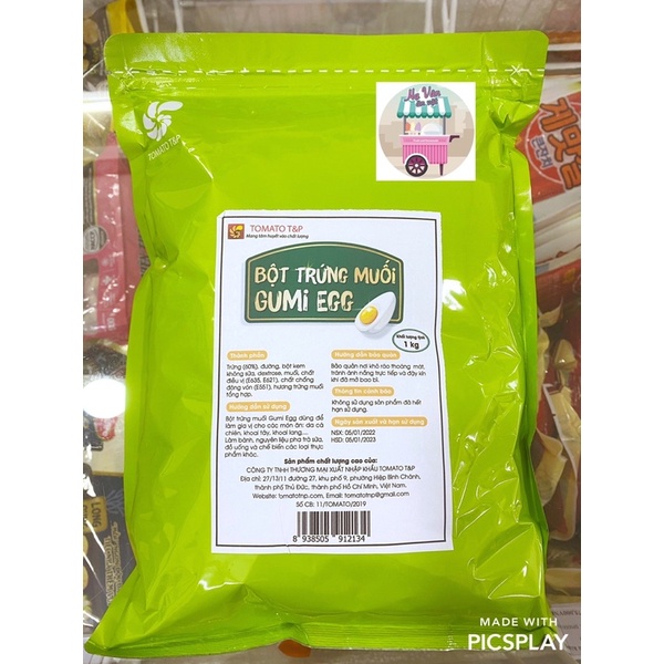 Bột trứng muối