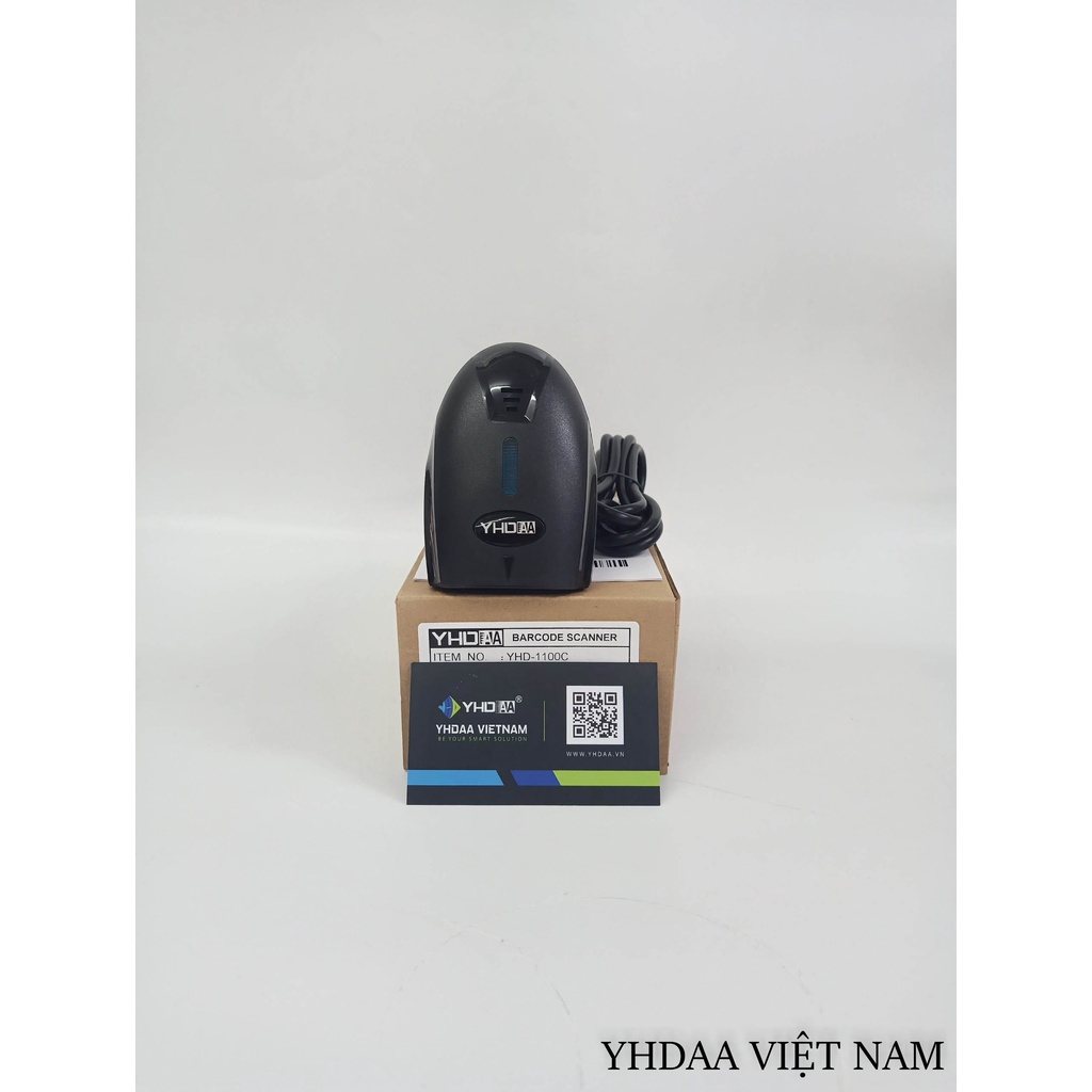 Máy quét mã vạch sản phẩm YHD 1100C 1D Máy Scan Barcode cầm tay có dây dùng trong Cửa hàng, Siêu thị