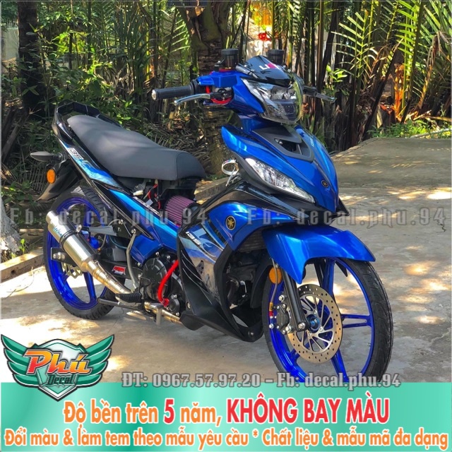 Tem rời EXCITER 135 Lc Xanh Bạc -1