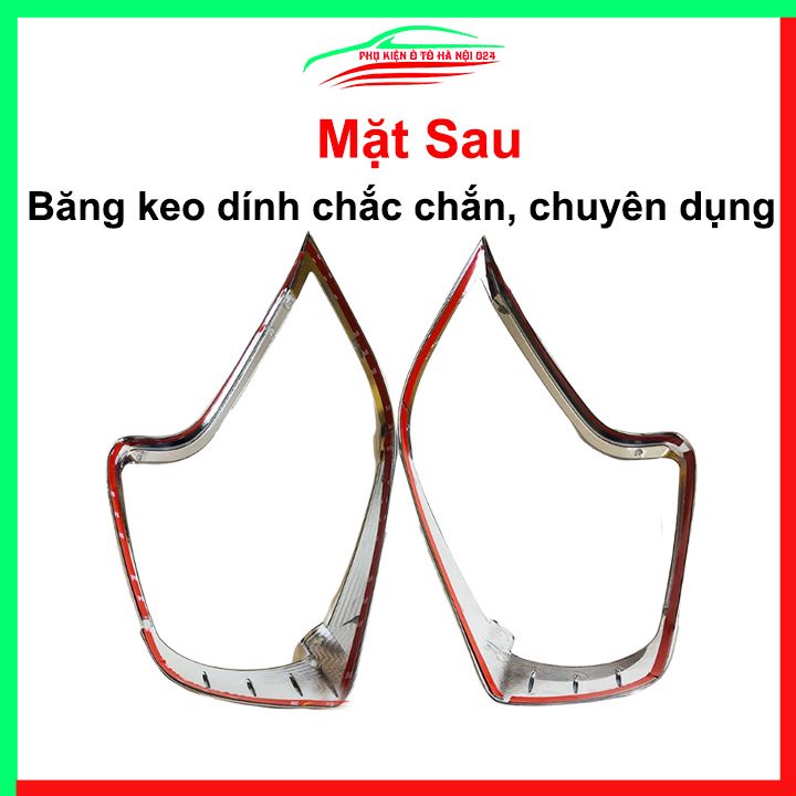 Ốp viền đèn pha hậu mạ crom Fadil 2019-2022 chống trầy trang trí bảo vệ xe