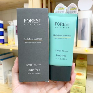 [NEW] Kem Chống Nắng Kiềm Dầu Cho Nam Innisfree Forest For Men No Sebum Sunblock SPF50/PA+++