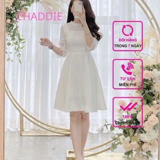 Đầm trắng dạo phố cổ bèo Chaddie Mã SP0057