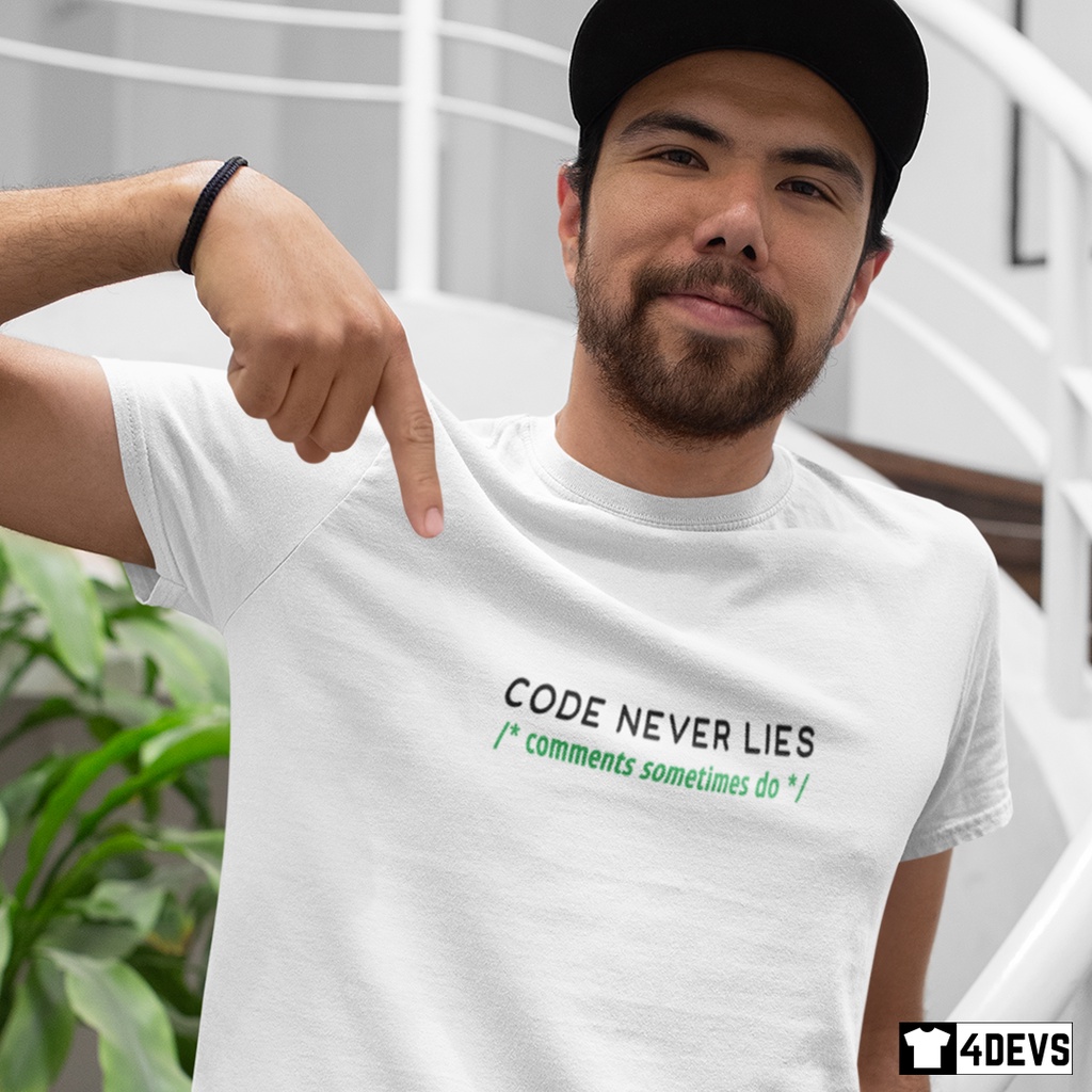 Áo thun nam Lập trình viên - Comment Lies