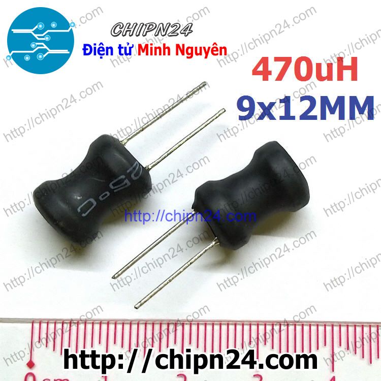 [3 CÁI] (KG2) Cuộn cảm 9x12mm 470uH DIP 2A