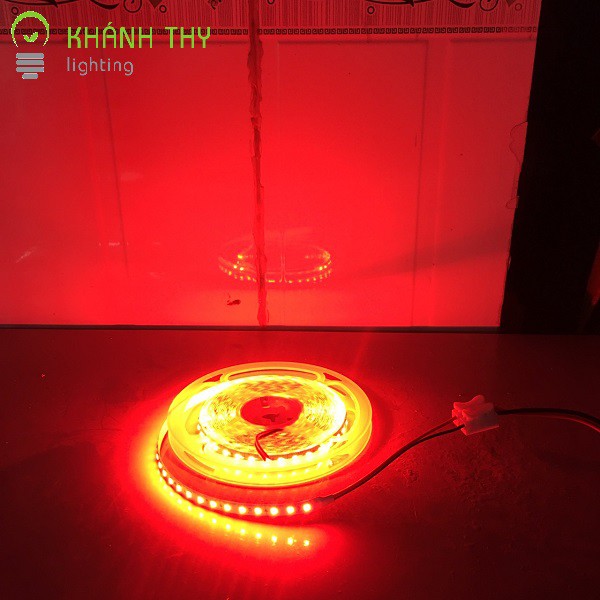 Led dây 12v 2835 ánh sáng màu đỏ, màu hồng, xanh dương, xanh lá, xanh ngọc có keo