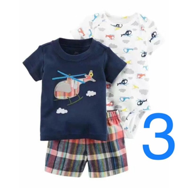 [Xả Kho] Set Body + Quần Áo Hè Bé Gái 3-12kg Chất Cotton Bền Đẹp Mùa Hè