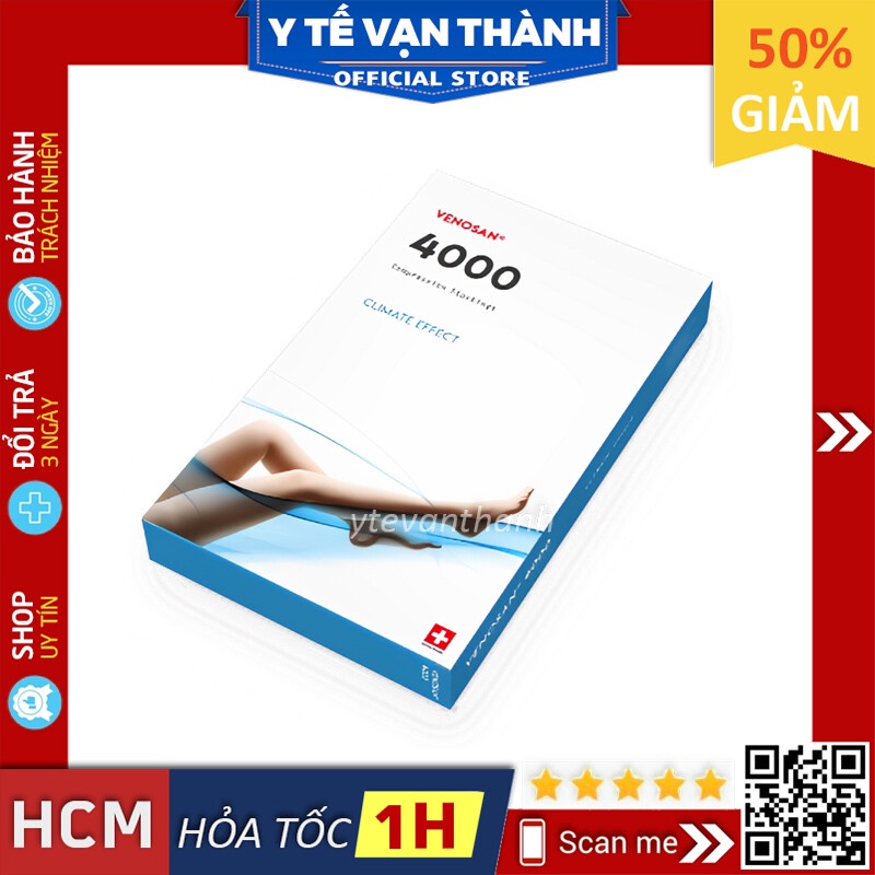 ✅ Vớ Suy Giãn Tĩnh Mạch (Tất Y Khoa): Venosan 4000 Cho Da Nhạy Cảm (Chính hãng Thụy Sĩ) -VT0448