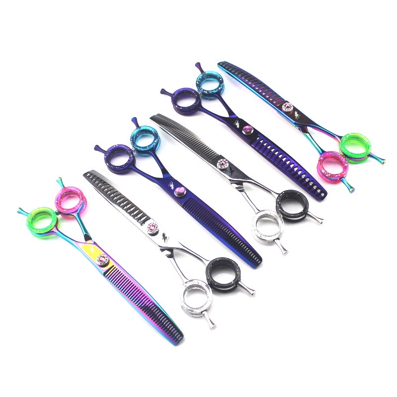 Kéo tỉa cong xương cá Freelander cao cấp 7.0 inch chuyên nghiệp cắt tỉa lông thú cưng - Dành cho groomer