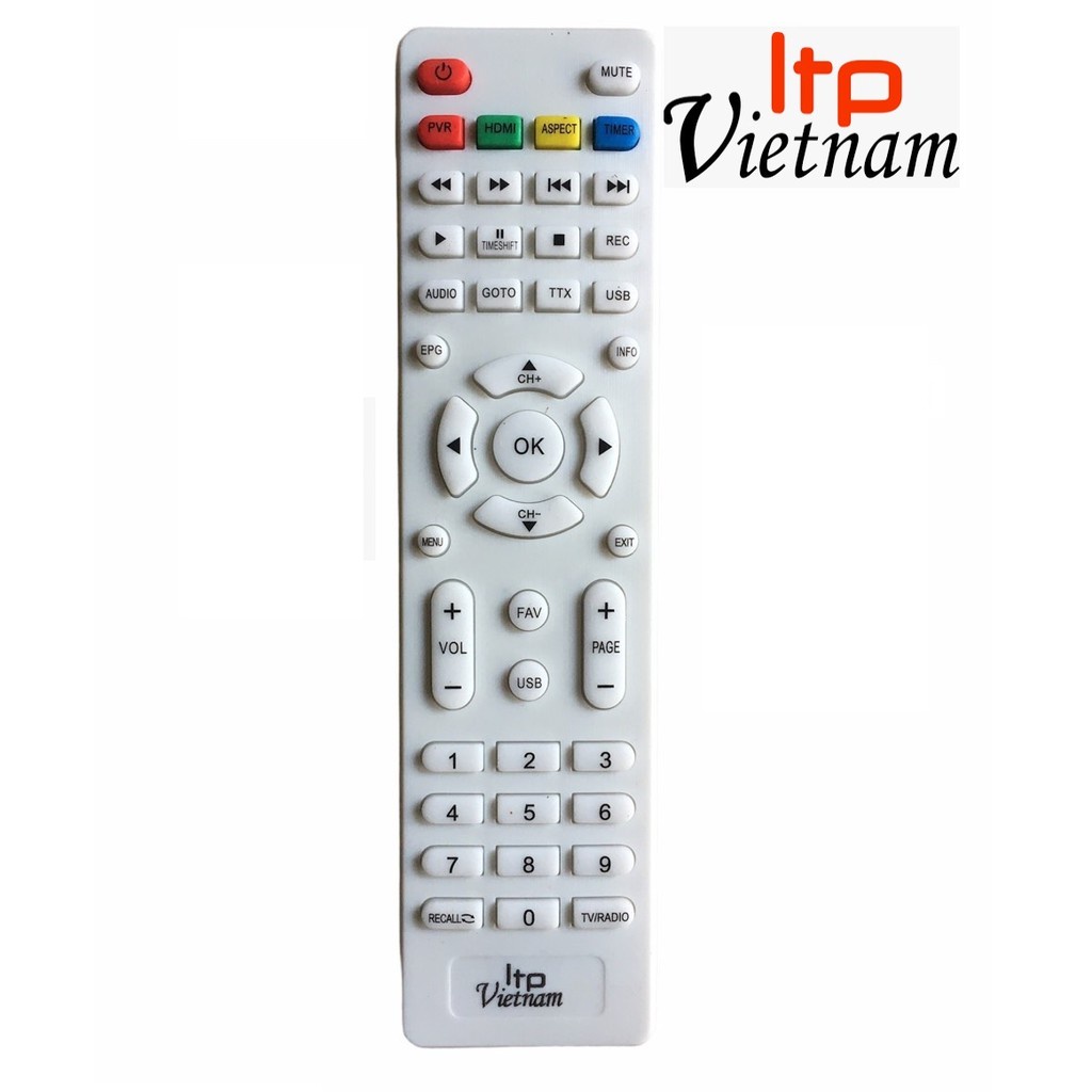 Điều khiển LTP VIỆT NAM loại tốt theo máy - Tặng kèm pin - Remote LTP