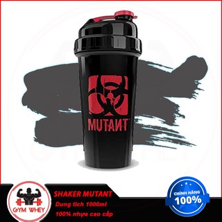 Bình lắc sữa SHAKER MUTANT 1 ngăn 1L - Authentic 100%