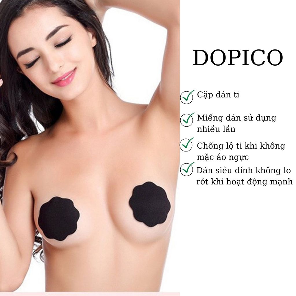 Miếng dán ti ngực chống lộ ti sử dụng nhiều lần DOPICO  D0122