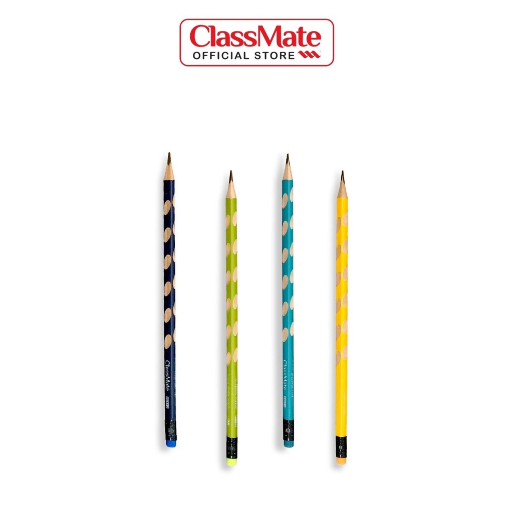 Hộp 30 Bút Chì Gỗ Easy Grip CLASSMATE Nét Bút Mịn, Dùng Cho Bé Vẽ Tranh, Luyện Chữ CL-PC612