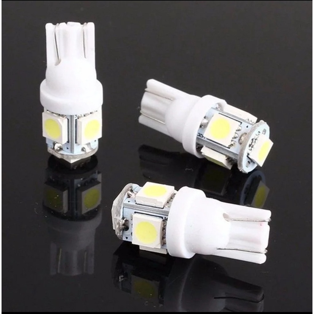 Đèn led xinhan 5 tim, đèn demi 5 tim siêu sáng chân t10 gắn xe máy, oto