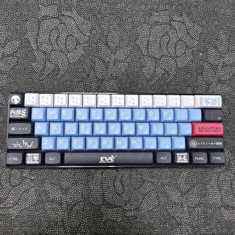 Ayanami Rei Keycap XDA Hồ sơ EVA Chủ đề Phim hoạt hình PBT Thuốc nhuộm năm mặt Thăng hoa Bàn phím cơ Keycap 120 Phím