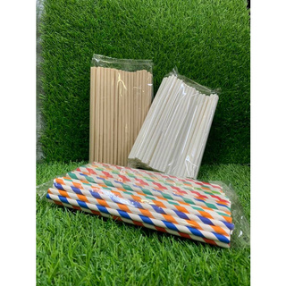 Ống hút giấy phi 8 (100 ống/ bịch )