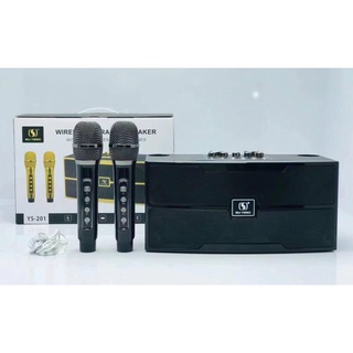 Loa Bluetooth Karaoke Mini,Kèm 2 Micro Không Dây