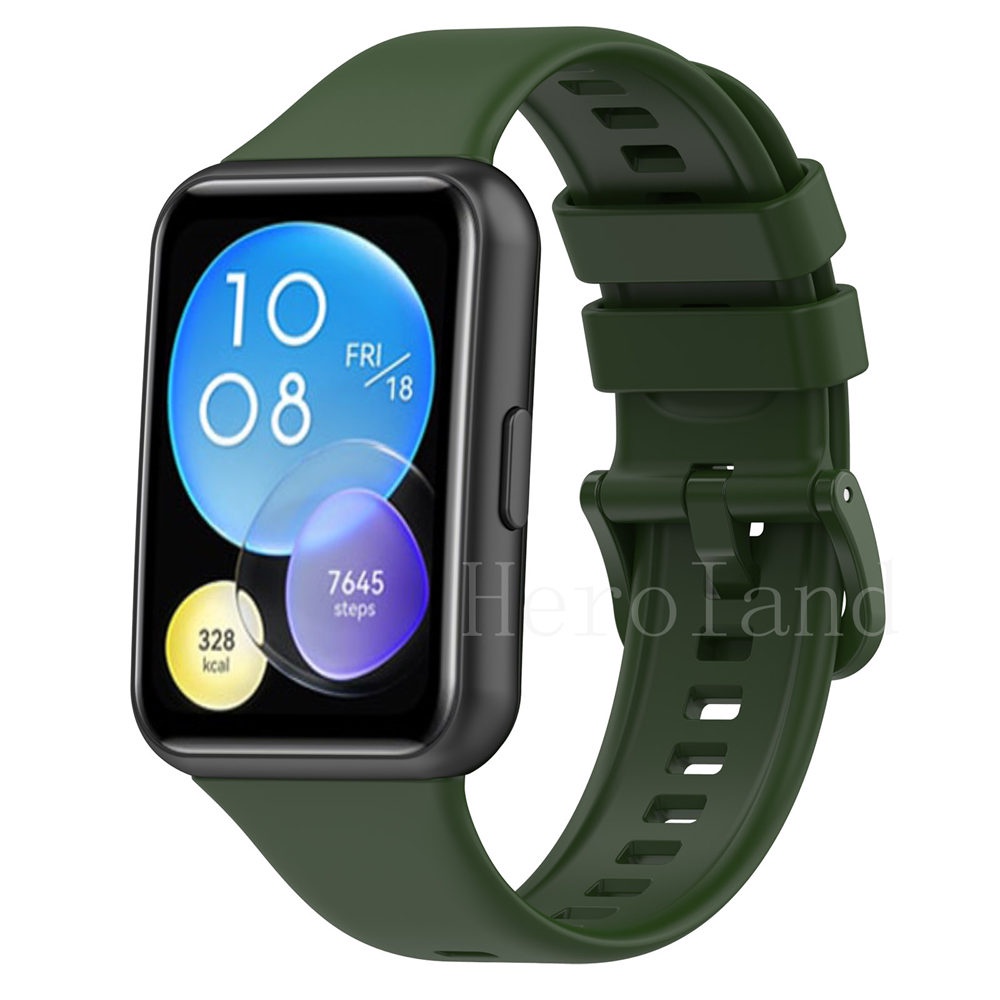 Dây Đeo Silicone + Khung Bảo Vệ Màn Hình Cho Đồng Hồ Huawei Watch Fit 2 / Huawei Fit2