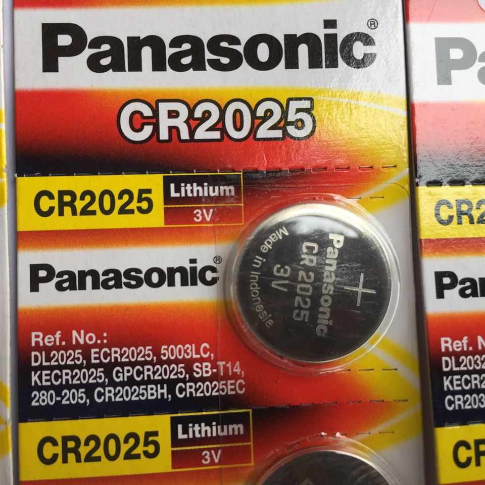 Vỉ 5 viên pin cúc Panasonic CR1216- CR1632- CR2016- CR2025- CR2032