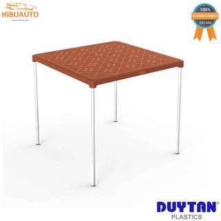 Bàn Nhựa Vuông Chân Inox Cao Cấp Duy Tân (75 x 75 x 72 cm) No.347