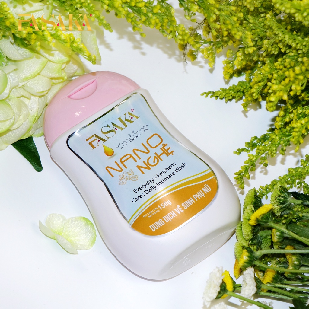 Dung Dịch Vệ Sinh Phụ Nữ Fasaka Nano Nghệ Chính Hãng 150g