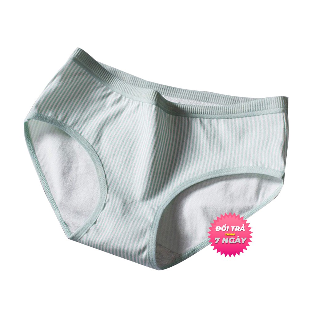 Quần Lót Nữ Quần Lót QLNUDKSOC01 VNXK Chất Cotton Kiểu Dáng Dệt Kim Sọc Siêu Mịn (HÌNH CHỤP THẬT) 01 Cái | BigBuy360 - bigbuy360.vn