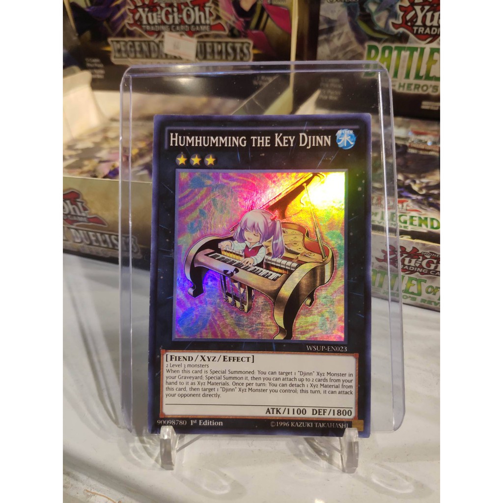 Lá bài thẻ bài Yugioh Humhumming the Key Djinn – Super Rare - Tặng bọc bài nhựa bảo quản