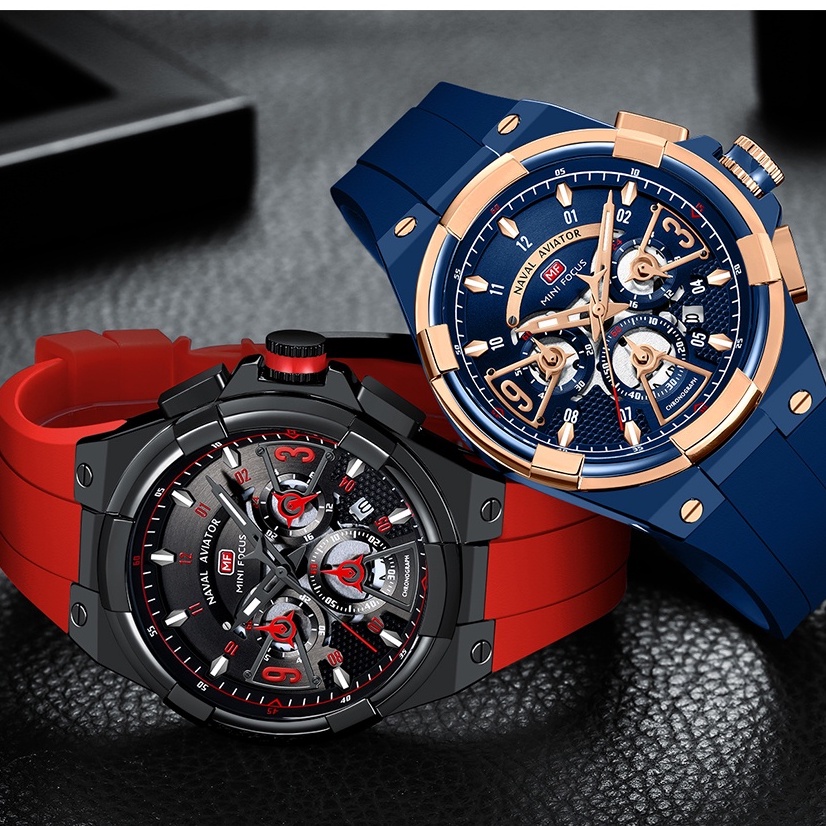 Mini FOCUS Đồng Hồ Quartz Đa Năng Chống Thấm Nước Kiểu Dáng Thể Thao Cho Nam
