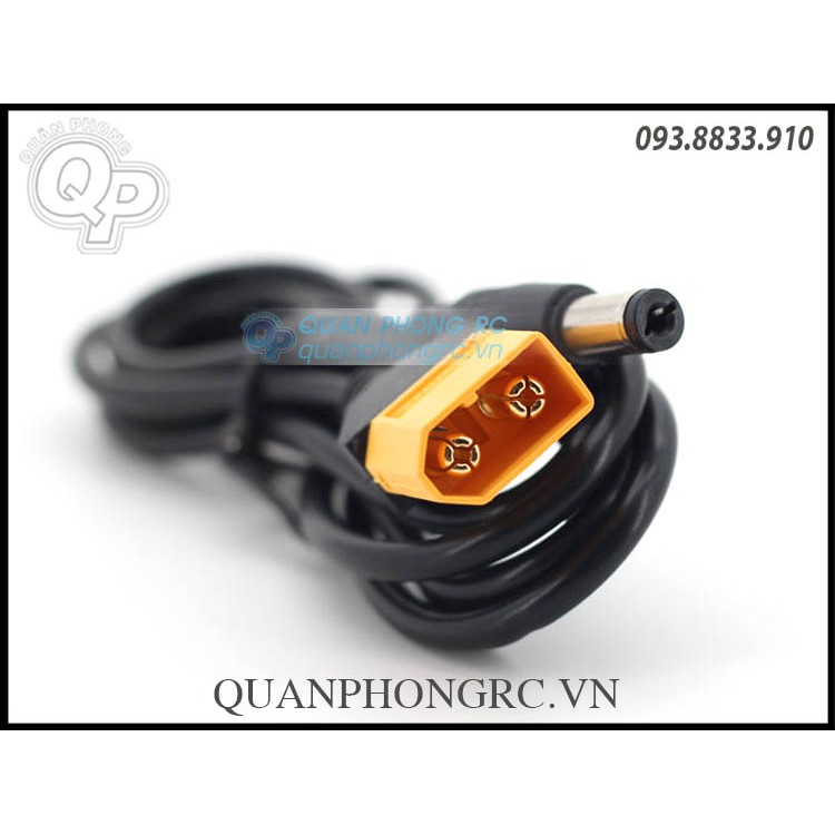 Cáp Nguồn Kính FPV DC 5.5 Male (Đực) - XT60 Male (Đực) Cable For FPV Goggles 1.2 Mét