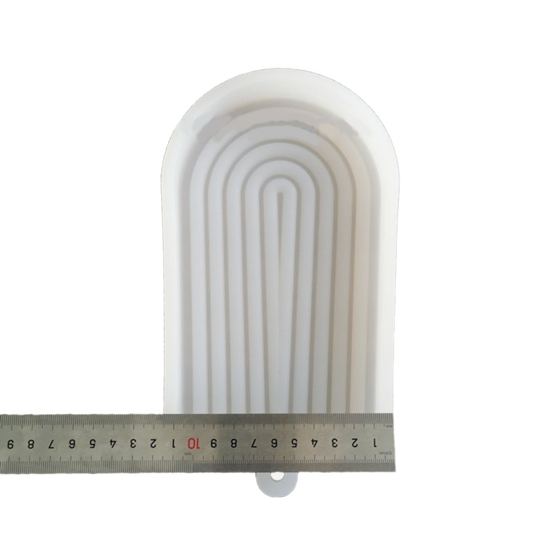 Khuôn Silicone Hình Bán Nguyệt / Tròn Làm Đế Lót Ly Rượu Vang