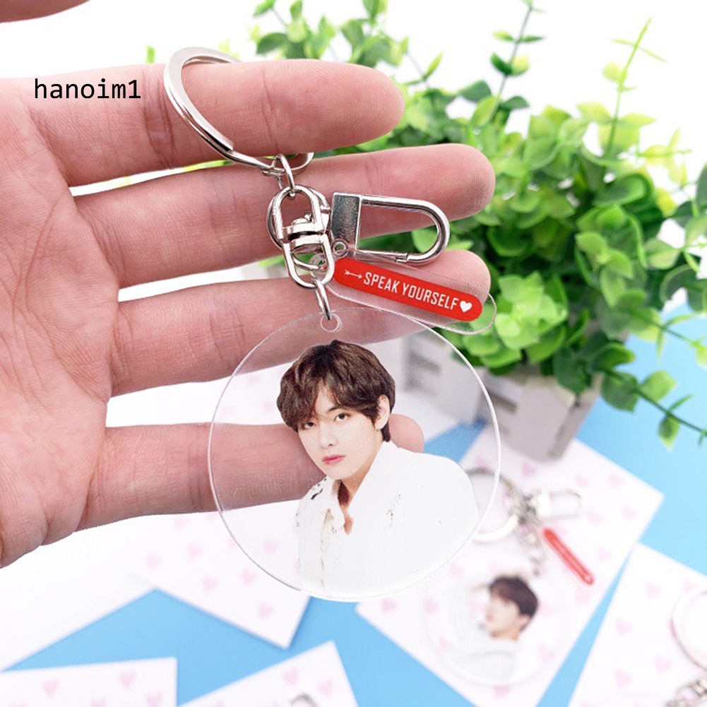 Móc Chìa Khóa / Ba Lô / Túi Xách Bằng Nhựa Acrylic Hình Nhóm Nhạc Bts