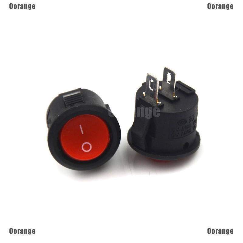 10 Công Tắc On / Off mini Hình Tròn 16mm 2 3A / 250V