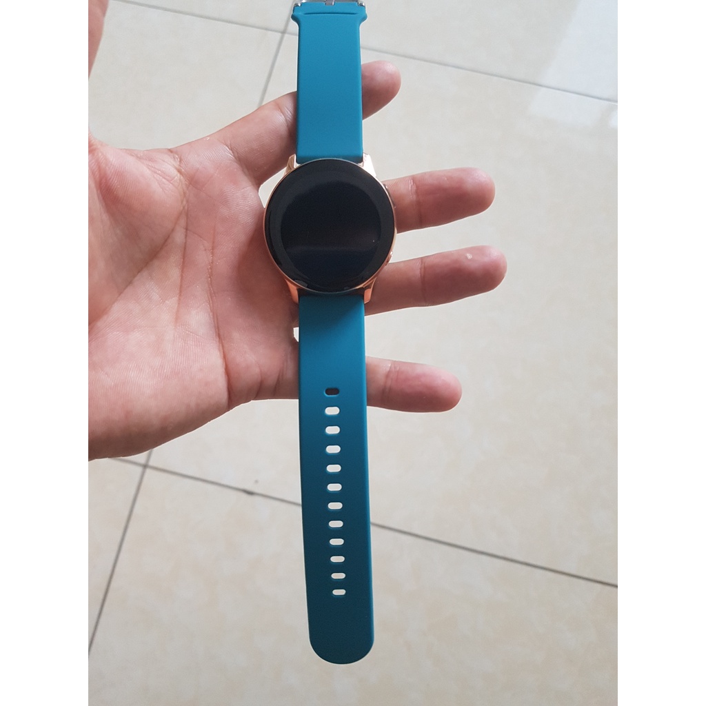 Dây đồng hồ Silicon Chính hãng Cao cấp cho Samsung Galaxy Watch Active 2 bản 20mm loại tốt.