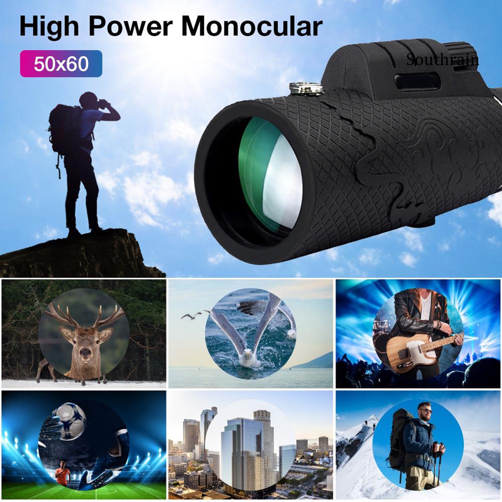 SOU--Portable Waterproof 60x60 Zoom HD View Handheld Monocular Optical Lens Telescope