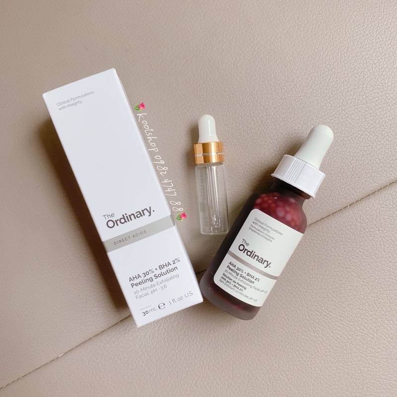 Tẩy da chết hoá học The Ordinary – AHA 30% + BHA 2% Peeling Solution