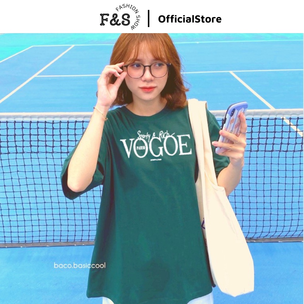 Áo thun tay lỡ unisex form rộng VOGOE - Áo phông F&S nam nữ, cặp đôi phong cách hàn quốc
