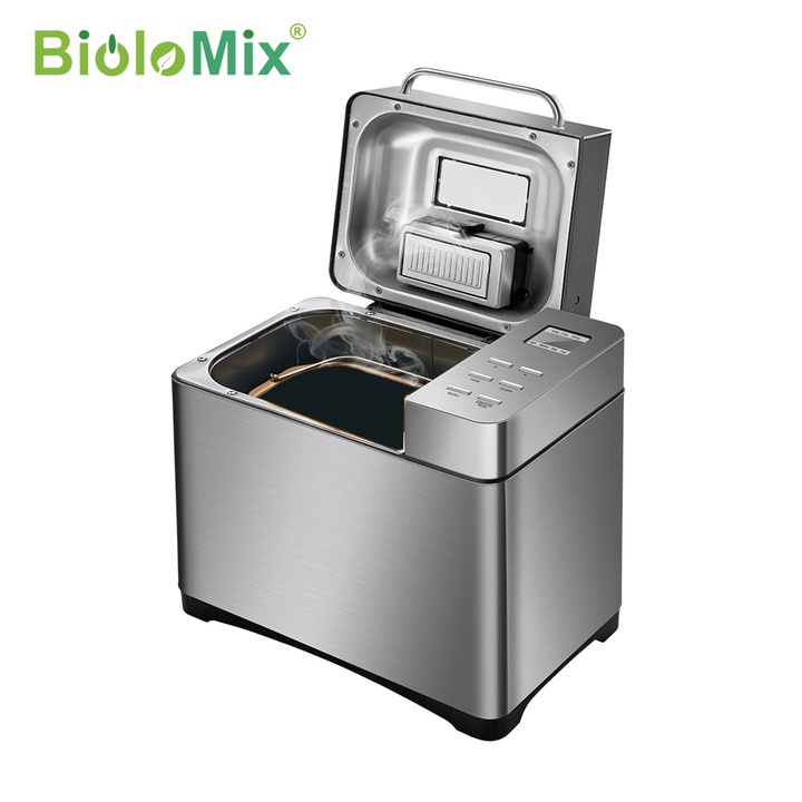 Máy làm bánh mì tự động BBM013, công suất máy 650W. Thương hiệu cao cấp BioloMix