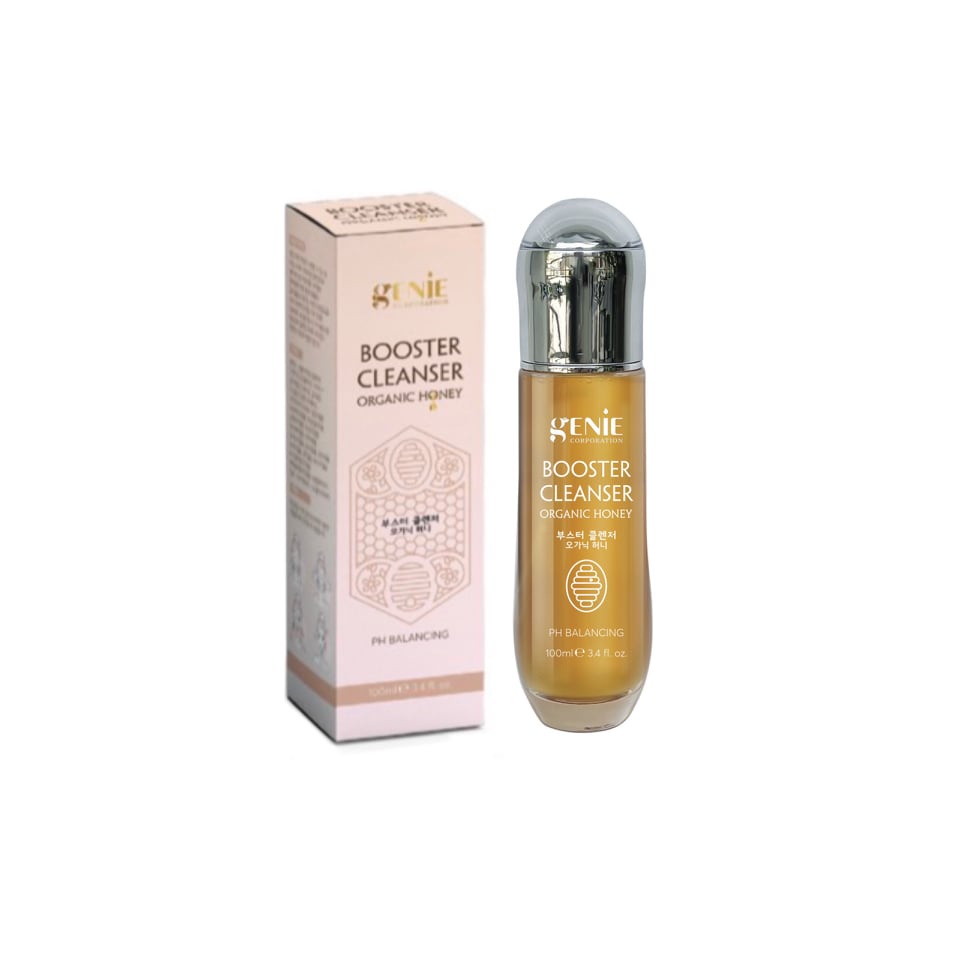 Sữa rửa mặt mật ong Booster cleanser Genie , Làm Sạch Dịu Nhẹ , Không Làm Khô Da 100ml