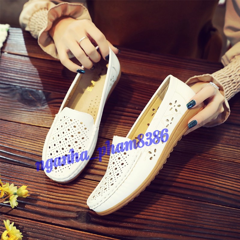 GIÀY MOCA ĐỤC LỖ