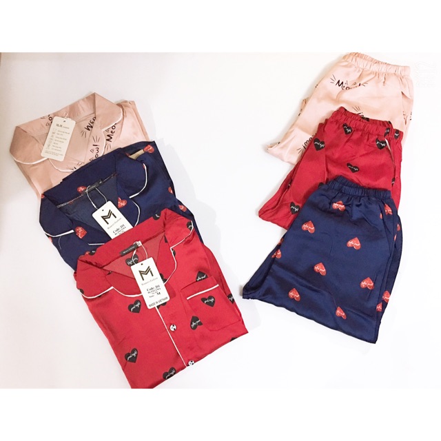 Bộ Pijama lụa Hàn Quốc mềm mịn( ảnh thật 100%)