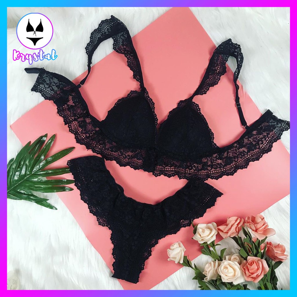 Bộ đồ lót ren không gọng mút vừa nâng ngực màu trắng tinh khôi sexy gợi cảm KRYSTAL Bralette Princess KB01 | BigBuy360 - bigbuy360.vn