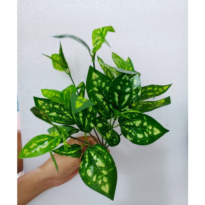 cụm lá giả.dùng trang trí tường cỏ.cắm bình .trang trí tiểu cảnh