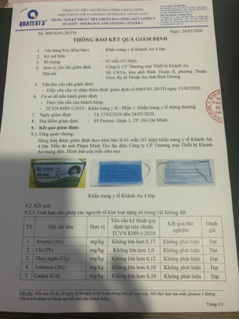 Khẩu trang y tế 4 lớp Khánh An Kháng khuẩn hộp 50 cái | BigBuy360 - bigbuy360.vn