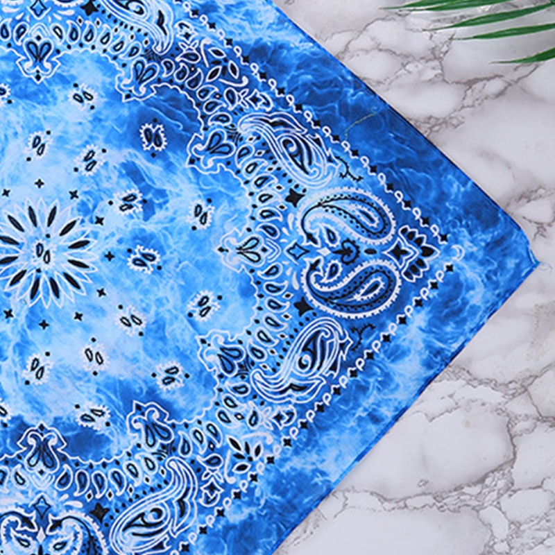 Set 12 Khăn Quàng Cổ / Băng Đô Bằng Cotton In Họa Tiết Hoa Phong Cách Hiphop Cho Nữ