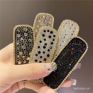 Kẹp tóc đính đá đơn giản phong cách Hàn Quốc dành cho nữ