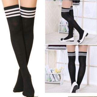 [Order][Sẵn B]Tất dài 3 sọc Hàn Quốc