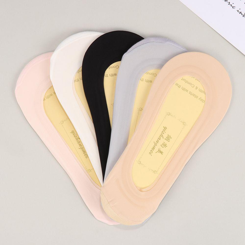 Đôi Vớ Thuyền Siêu Mỏng Cổ Thấp Bằng Silicone Chống Trượt Cho Nữ
