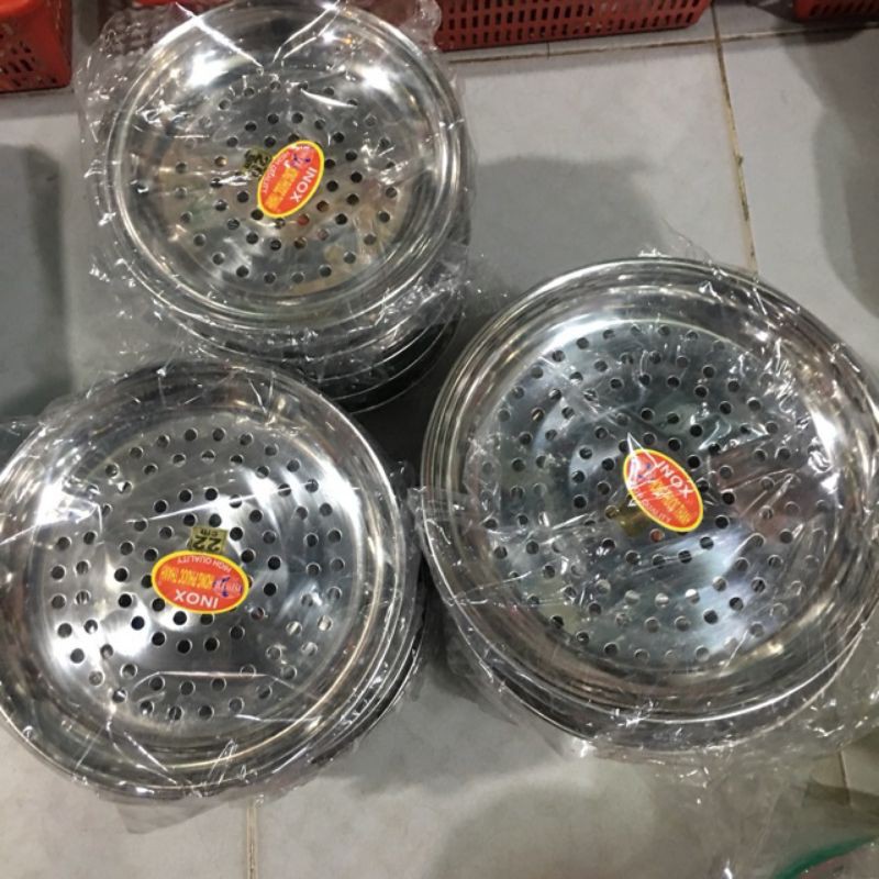 Xửng hấp inox có chân size 20, 22, 24 cm