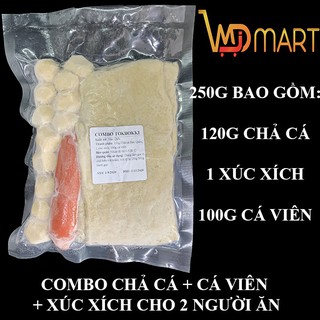 250G COMBO CHẢ CÁ + CÁ VIÊN +XÚC XÍCH LÀM LẨU TOK 2 NGƯỜI ĂN  Giá tốt